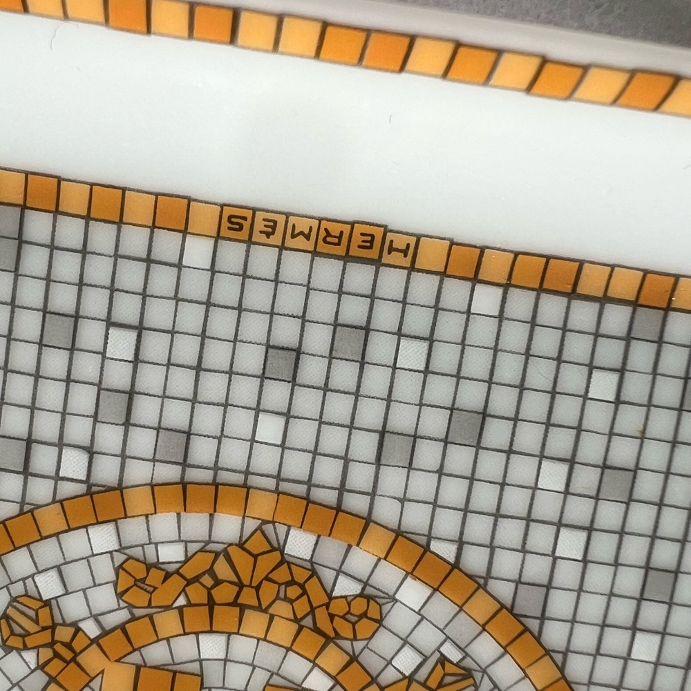 Hermes Mosaique au 24 gold sushi plate tray, small model - Picture 6 of 11